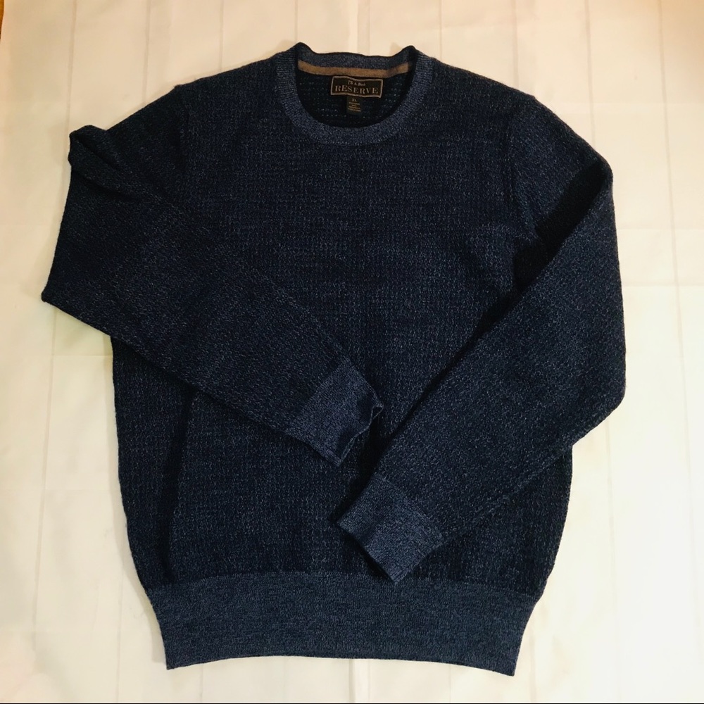Vintage Navy Blue Wool Sweater XL